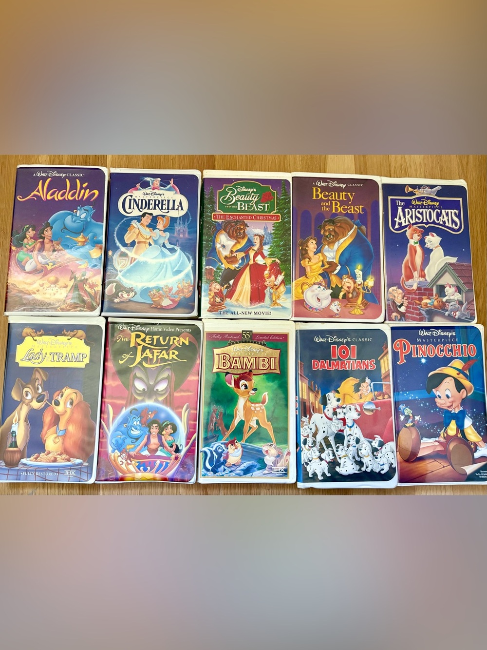 10 Classic Disney Movies on VHS